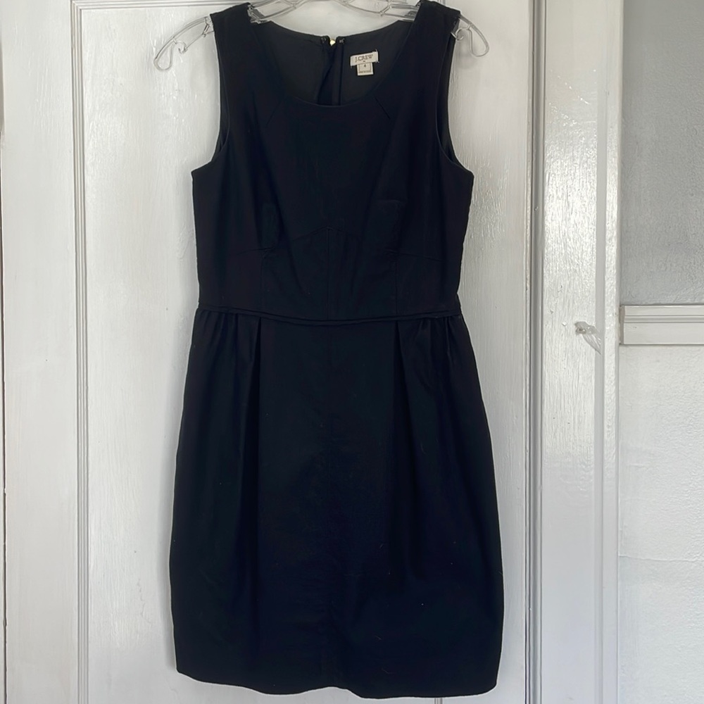 J Crew Factory Basketweave Black Dress Size 4